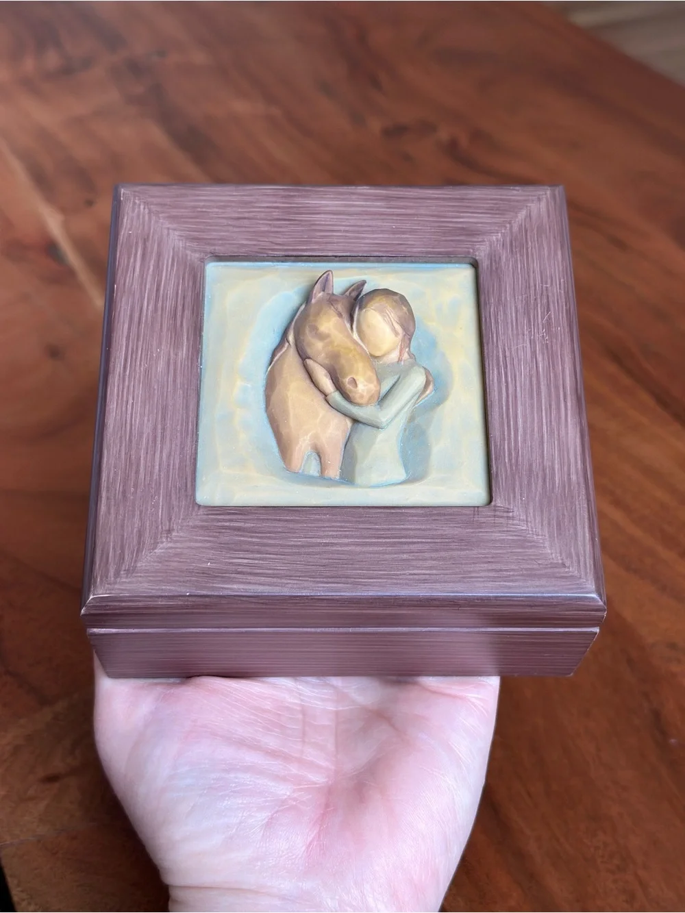 Willow Tree Quiet Strength Memory Box Equestrian Keepsake Box Cottagecore Decor